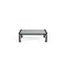 Frog Furnishings Gray 4' Heritage Backless Bench with Black Frame PB 4GRABFHERBAC - alternate 2